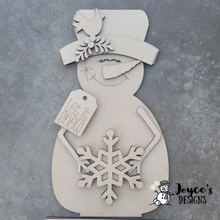 Load image into Gallery viewer, SnowmanLet it Snow shelf sitter
