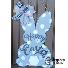 Load image into Gallery viewer, Happy Easter Rabbit-Shaped Doorhanger