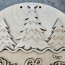 Load image into Gallery viewer, Merry Christmas Trees Doorhanger