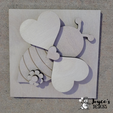 Load image into Gallery viewer, Interchangeable Wooden Tissue Box Cover – Fits 4.25” Insert Signs – DIY Home Décor Cube Base