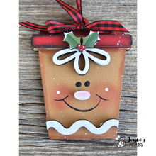 Load image into Gallery viewer, Gingerbread Latte Cup Gift Card Holder & Ornament – DIY Holiday Gift Idea