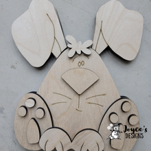 Load image into Gallery viewer, loppy Ear Bunny With Flowers