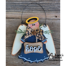 Load image into Gallery viewer, Hope Angel Christmas Ornament Wood Blank | 4.75 x 5 Inch DIY Craft