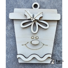 Load image into Gallery viewer, Gingerbread Latte Cup Gift Card Holder & Ornament – DIY Holiday Gift Idea