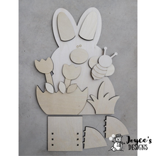 Load image into Gallery viewer, Bunny in the Tulips with Bee