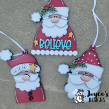 Load image into Gallery viewer, Santa With Snowflake Ornament
