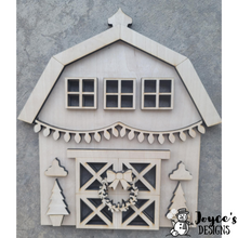 Load image into Gallery viewer, Christmas Barn Votive Shelf Sitter