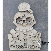 Load image into Gallery viewer, Mrs. Clause With Gingerbread Shelf Sitter