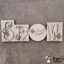 Load image into Gallery viewer, Snow Word Blocks