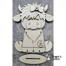 Load image into Gallery viewer, Highland Cow ( girl) Shelf Sitter