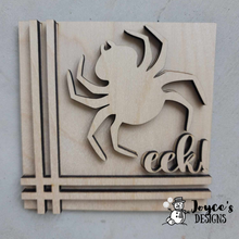 Load image into Gallery viewer, Interchangeable Wooden Tissue Box Cover – Fits 4.25” Insert Signs – DIY Home Décor Cube Base