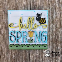 Load image into Gallery viewer, Interchangeable Wooden Tissue Box Cover – Fits 4.25” Insert Signs – DIY Home Décor Cube Base