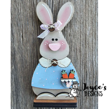 Load image into Gallery viewer, Girl Bunny Shelf Sitter Wood Blank – 4x8