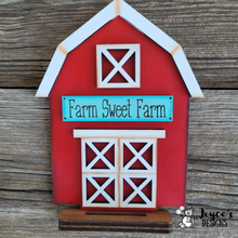 Load image into Gallery viewer, Farm Sweet Farm Barn Shelf Sitter
