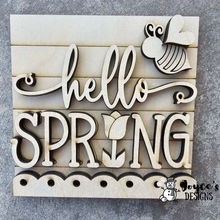 Load image into Gallery viewer, Interchangeable Wooden Tissue Box Cover – Fits 4.25” Insert Signs – DIY Home Décor Cube Base