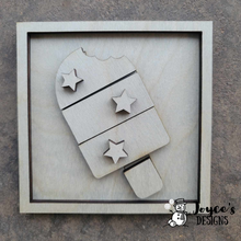 Load image into Gallery viewer, Interchangeable Wooden Tissue Box Cover – Fits 4.25” Insert Signs – DIY Home Décor Cube Base