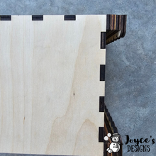 Load image into Gallery viewer, Interchangeable Wooden Tissue Box Cover – Fits 4.25” Insert Signs – DIY Home Décor Cube Base