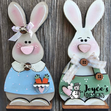 Load image into Gallery viewer, Boy Bunny Shelf Sitter Wood Blank – 4x8