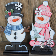 Load image into Gallery viewer, Mr. Snowman Shelf Sitter – 7.25" x 12" DIY Wood Blank