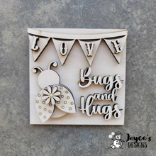 Load image into Gallery viewer, Interchangeable Wooden Tissue Box Cover – Fits 4.25” Insert Signs – DIY Home Décor Cube Base