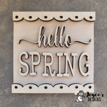 Load image into Gallery viewer, Interchangeable Wooden Tissue Box Cover – Fits 4.25” Insert Signs – DIY Home Décor Cube Base