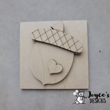 Load image into Gallery viewer, Interchangeable Wooden Tissue Box Cover – Fits 4.25” Insert Signs – DIY Home Décor Cube Base