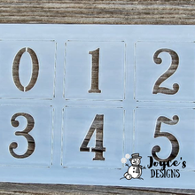 Load image into Gallery viewer, Christmas Countdown Number Stencil – Fits Gingerbread House Shelf Sitter