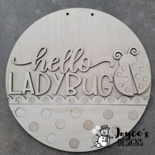 Load image into Gallery viewer, Hello Ladybug doorhanger