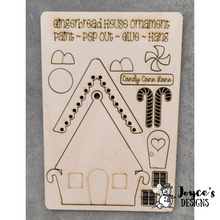 Load image into Gallery viewer, Gingerbread house Pop-Out Ornament