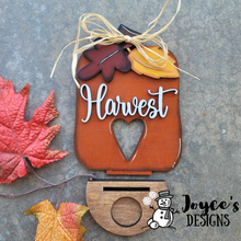 Load image into Gallery viewer, Harvest Pumpkin Tealight Shelf Sitter