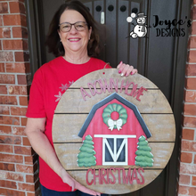 Load image into Gallery viewer, A Downhome Christmas Barn Doorhanger