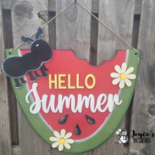 Load image into Gallery viewer, Hello Summer Watermelon Doorhanger