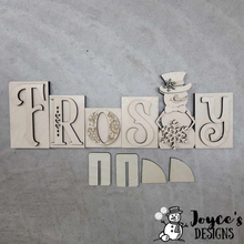 Load image into Gallery viewer, Frosty the Snowman Blocks