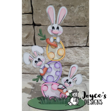 Load image into Gallery viewer, Stacked Eggs with Bunnies
