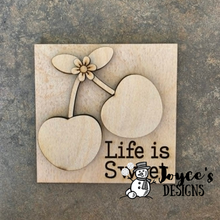 Load image into Gallery viewer, Interchangeable Wooden Tissue Box Cover – Fits 4.25” Insert Signs – DIY Home Décor Cube Base