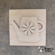 Load image into Gallery viewer, Interchangeable Wooden Tissue Box Cover – Fits 4.25” Insert Signs – DIY Home Décor Cube Base