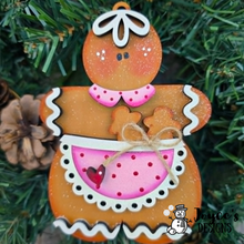 Load image into Gallery viewer, Gingerbread Baker Ornament | Unfinished Wooden Christmas Ornament Blank | DIY Paint Kit