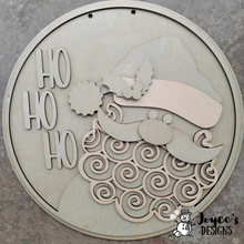 Load image into Gallery viewer, Santa HoHoHo Welcome Christmas Wood Doorhanger Kit