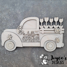 Load image into Gallery viewer, Hello Spring Antique Truck Door Hanger
