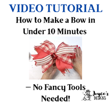 Load image into Gallery viewer, How to Make a Bow in Under 10 Minutes — No Fancy Tools Needed!