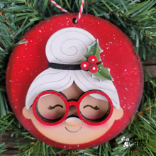 Load image into Gallery viewer, Mrs. Clause Round Ornament