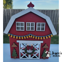 Load image into Gallery viewer, Christmas Barn Votive Shelf Sitter