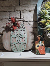 Load image into Gallery viewer, Pumpkin Fall Doorhanger, Wood Doorhanger Kit, DIY Door Decor, Front Porch Fall Decor