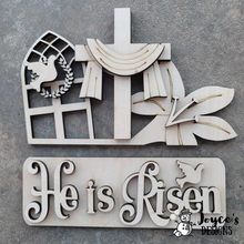 Load image into Gallery viewer, Farmhouse Interchangeable Bread Board Shelf Sitter Design