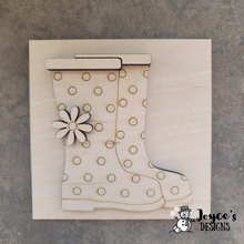 Load image into Gallery viewer, Interchangeable Wooden Tissue Box Cover – Fits 4.25” Insert Signs – DIY Home Décor Cube Base