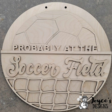 Load image into Gallery viewer, Soccer Field Door Hanger