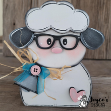 Load image into Gallery viewer, Lamb With Glasses Shelf Sitter