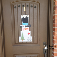 Load image into Gallery viewer, Snowman With Top Hat Doorhanger