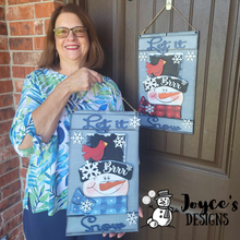 Load image into Gallery viewer, Winter Let it Snow Pallet Door Hanger, Christmas Wood Doorhanger Kit, DIY Door Decor, Front Porch Christmas Decor