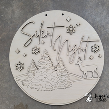 Load image into Gallery viewer, Silent night wildlife doorhanger